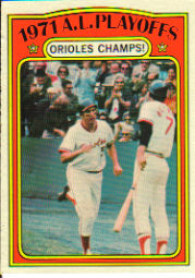 1972 Topps Baseball Cards      222     AL Playoffs Brooks Robinson